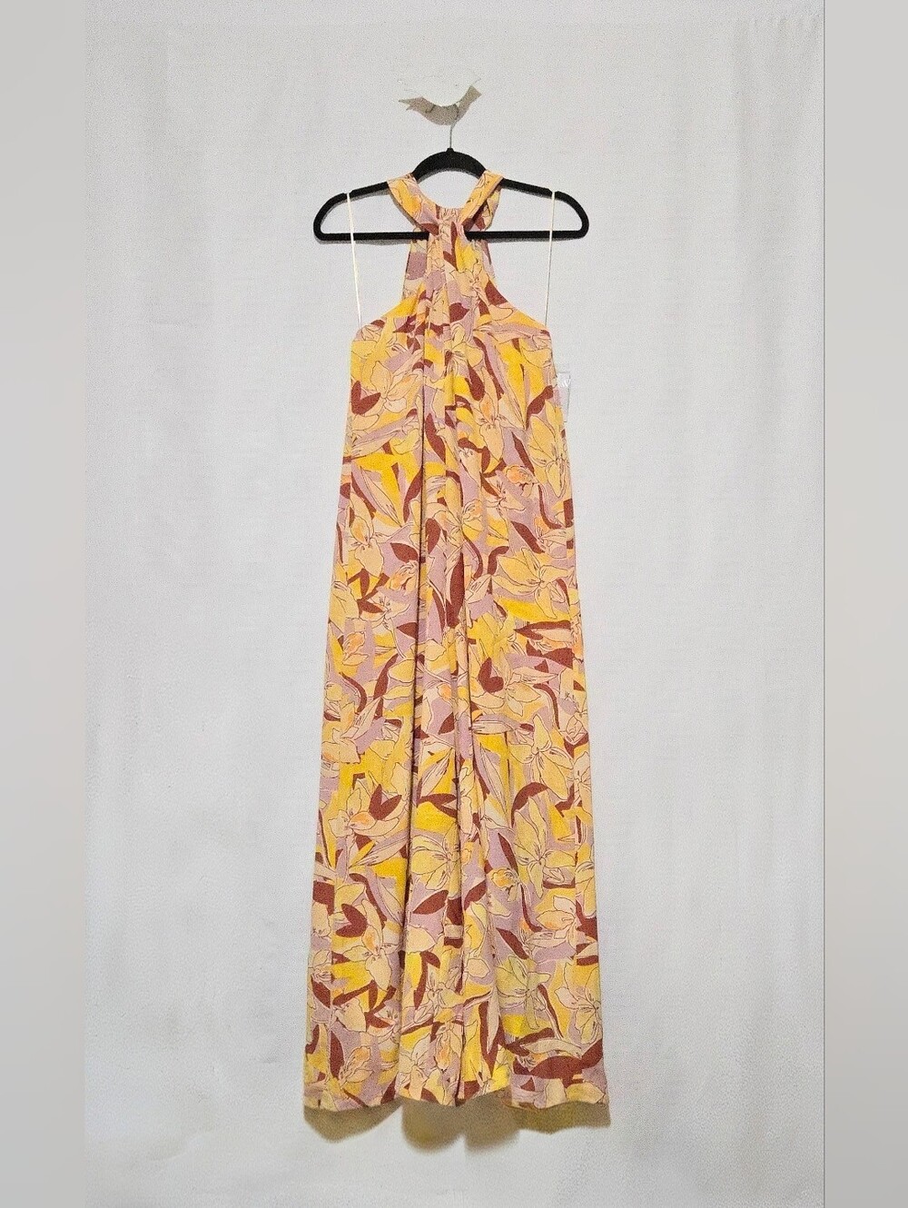 NWT Nine West Wide-Leg Halter Jumpsuit - Chic Boho-Festival - Relaxed - Size M